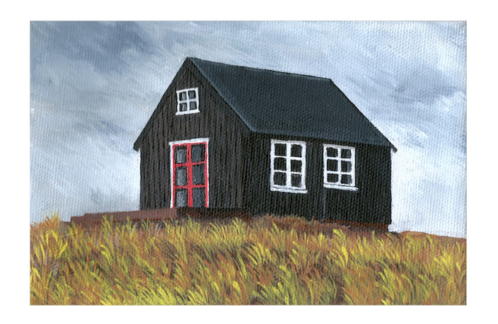 Icelandic Cabin Painting